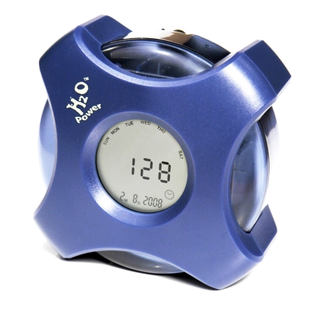 H20 water-powered alarm clock