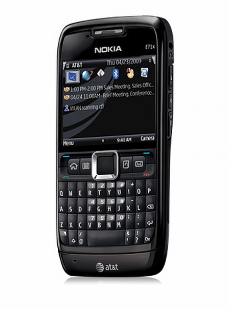 Nokia E71x AT&T QWERTY smartphone CTIA Wireless 2009 Las Vegas