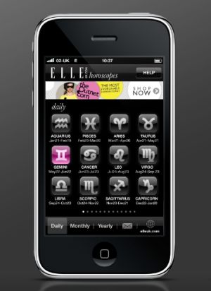 Elle UK horoscope iphone app