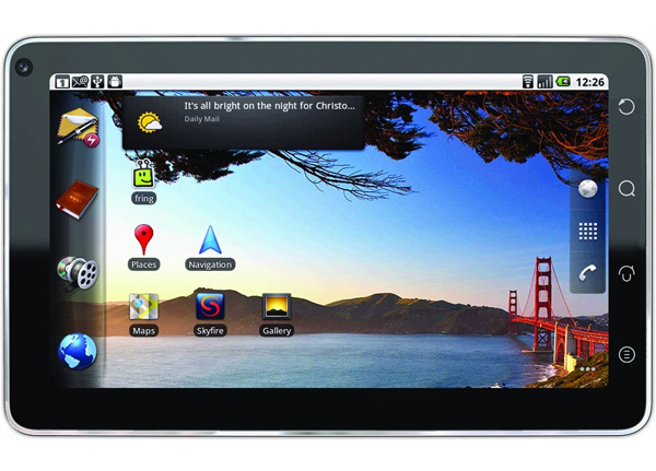 commtiva n700 android tablet front
